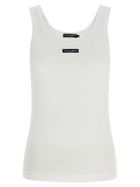 Dolce & Gabbana Women Logo Patch Tank Top