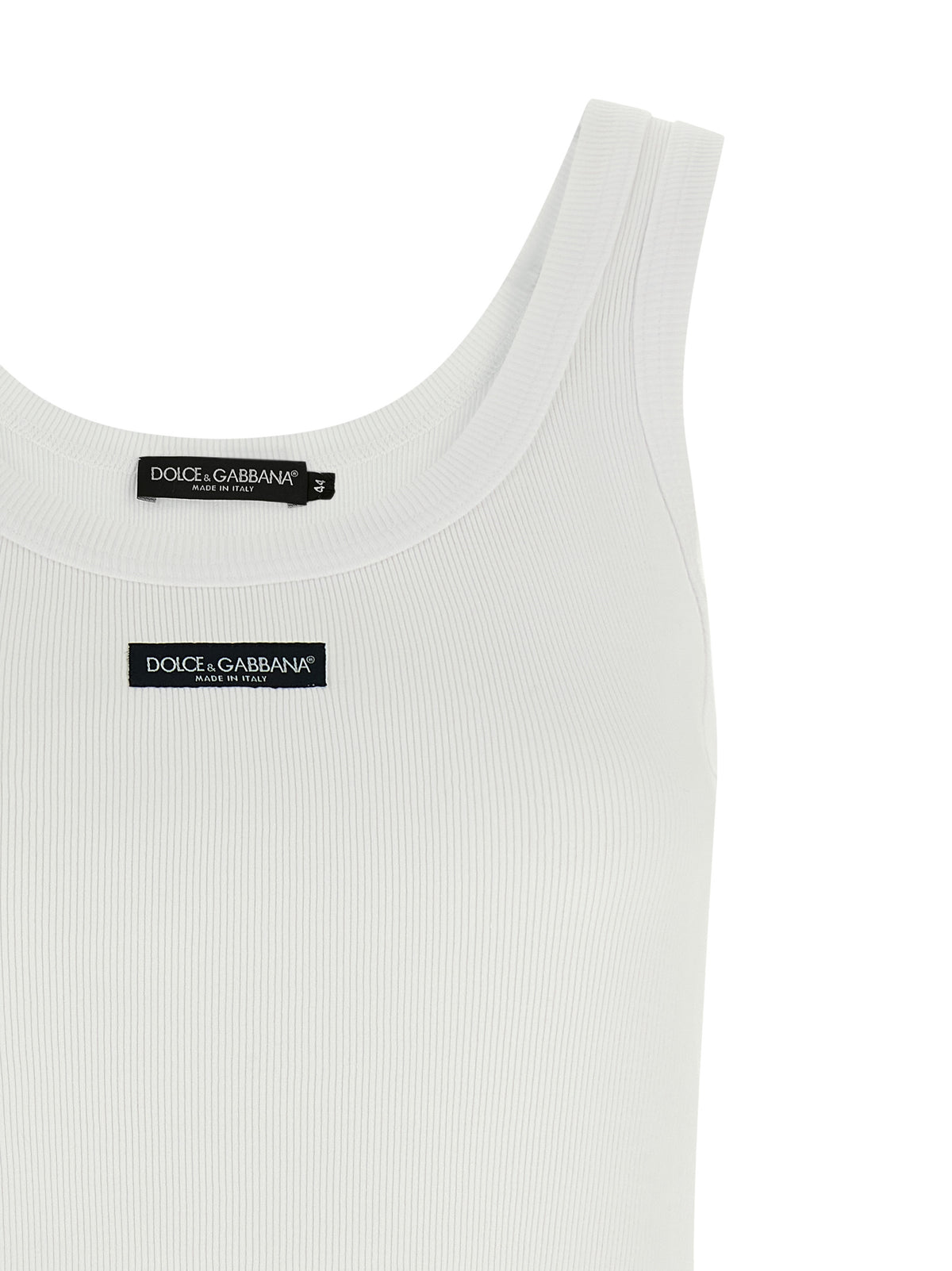 Dolce & Gabbana Women Logo Patch Tank Top