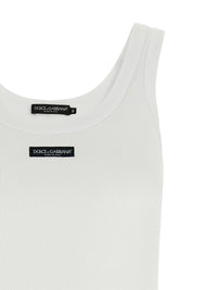 Dolce & Gabbana Women Logo Patch Tank Top