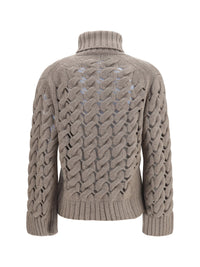 P.A.R.O.S.H. P.A.R.O.S.H. Women Perforated Turtleneck Sweater