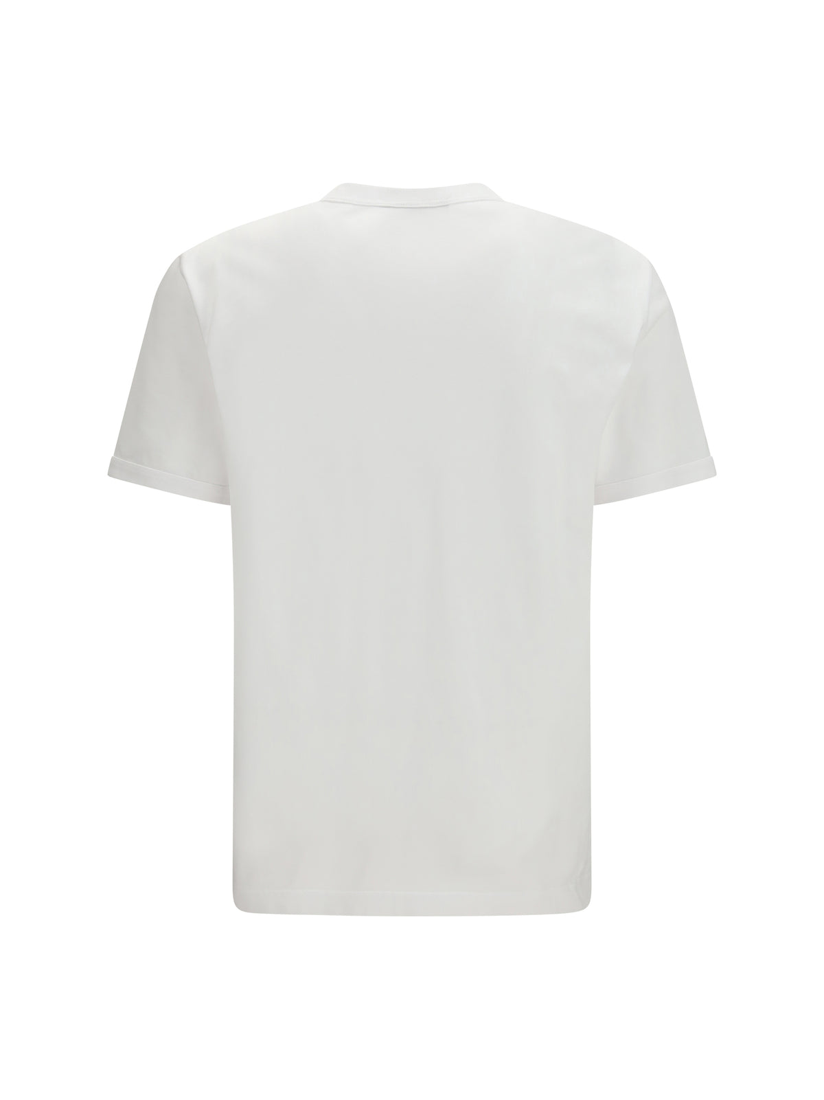 Dolce & Gabbana Men Cotton T-Shirt With Patch