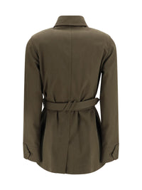Burberry Women Gabardine Safari Jacket