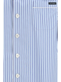 DOLCE & GABBANA Dolce & Gabbana Men Striped Poplin Hawaii Shirt