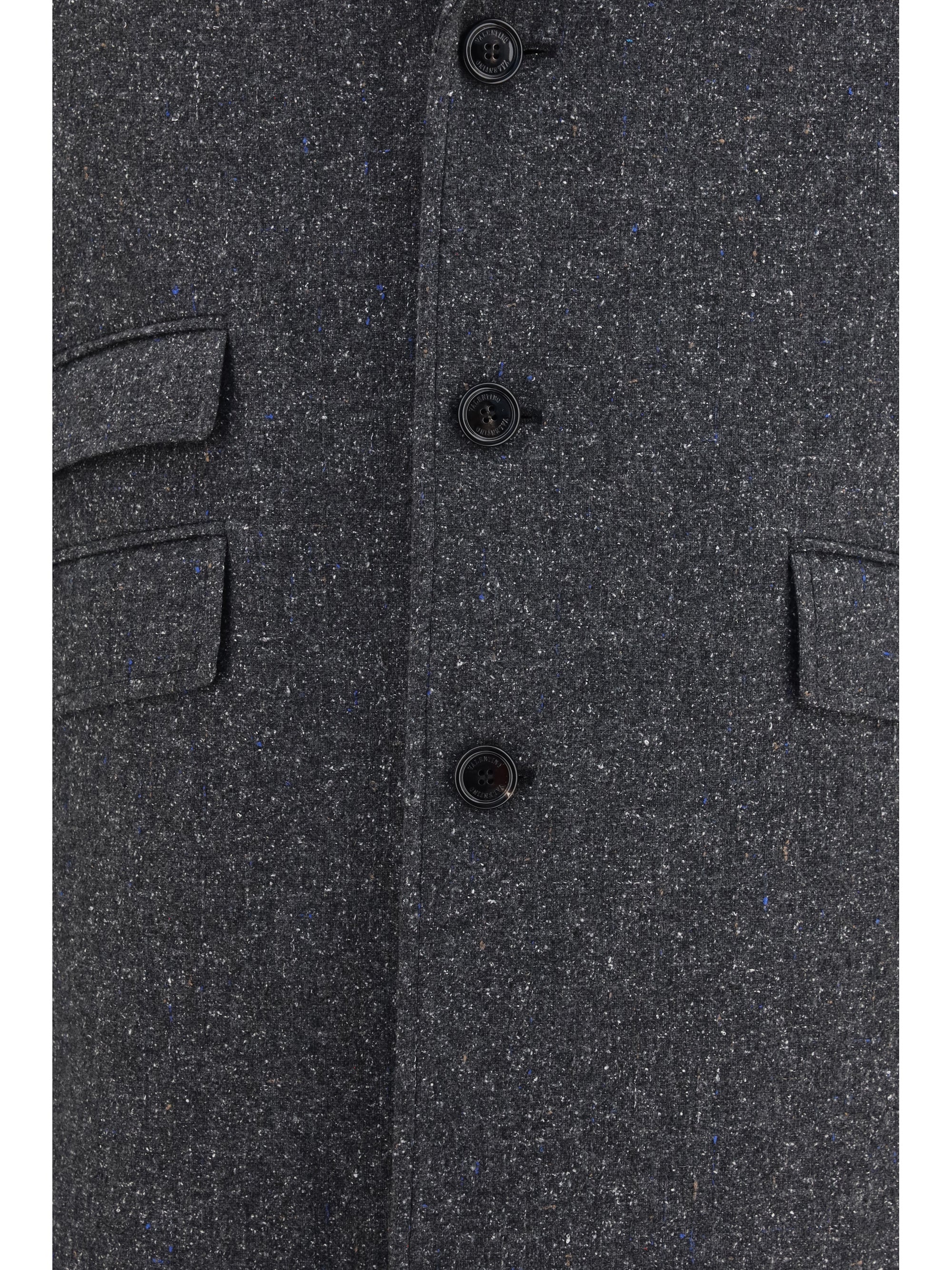 Valentino Men Long Single-Breasted Coat – Bluefly