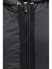 Max Mara The Cube Women Hooded Padded Vest In Water Repellent Canvas