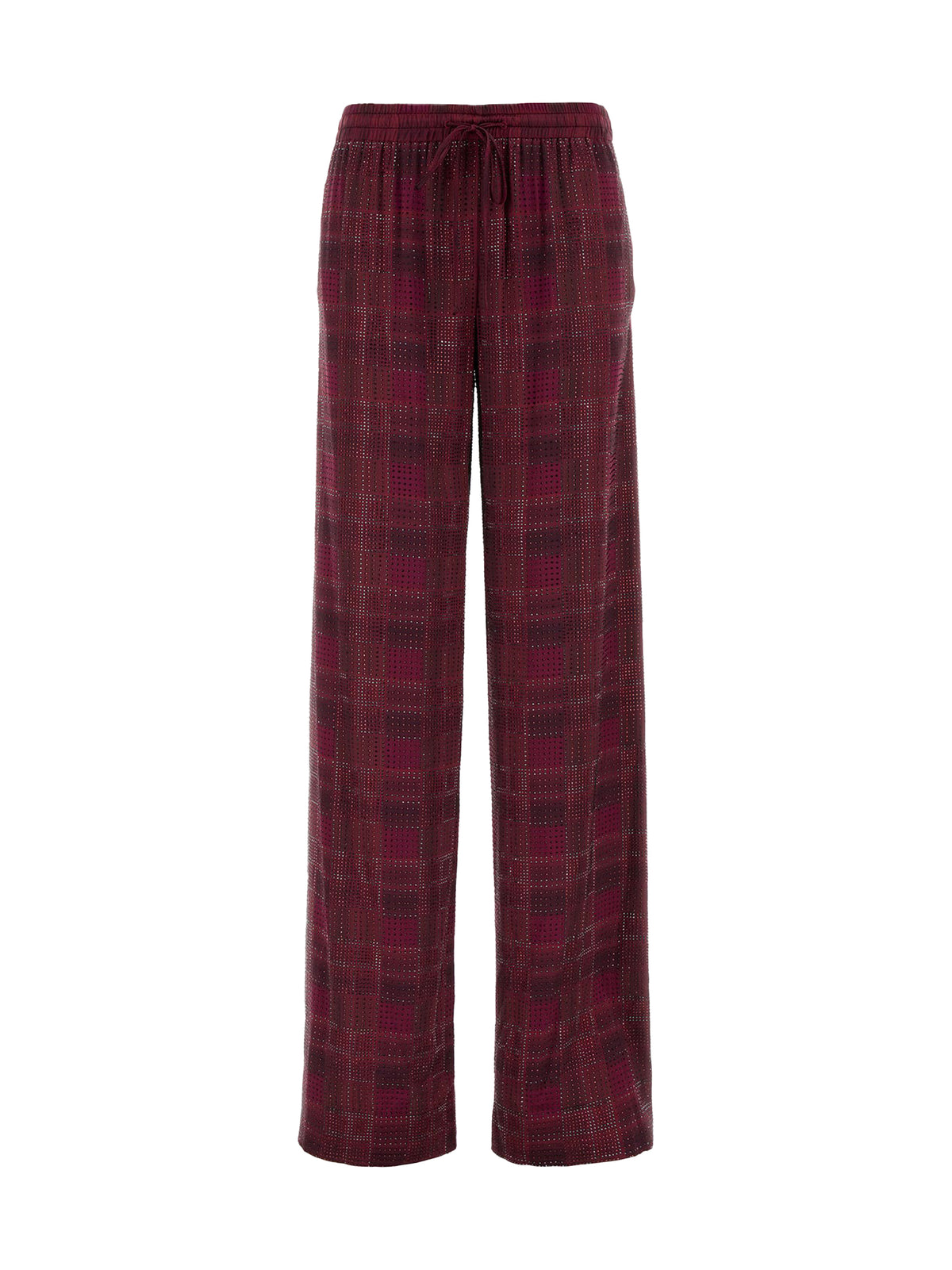 Ermanno Scervino Women Relaxed Tailoring Check Satin Pants