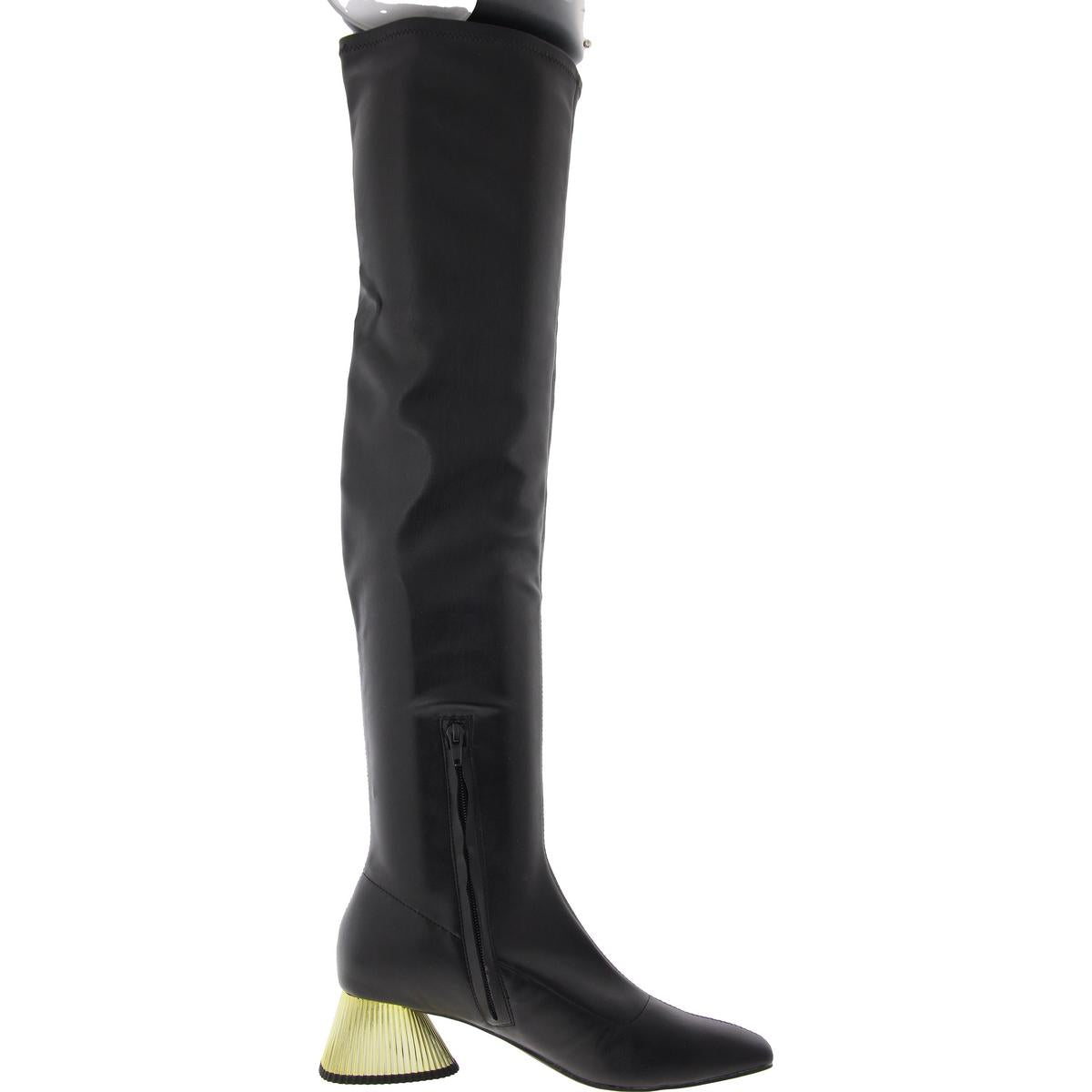 Womens Zipper Manmade Over-The-Knee Boots