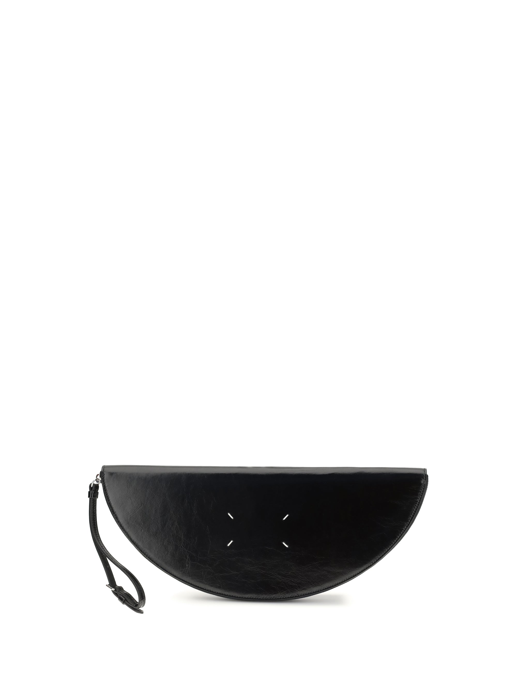 MARGIELA Margiela Women Halfmoon Leather Clutch Bag