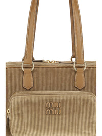 Miu Miu Women Corduroy Shoulder Bag
