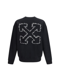 Off-White Men Script Arrow Crewneck Sweatshirt