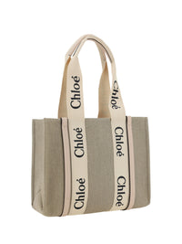 Chloé Women Woody Canvas Shoulder Bag