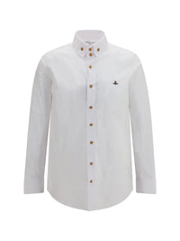 VIVIENNE WESTWOOD Vivienne Westwood Men Orb Embroidered Cotton Shirt
