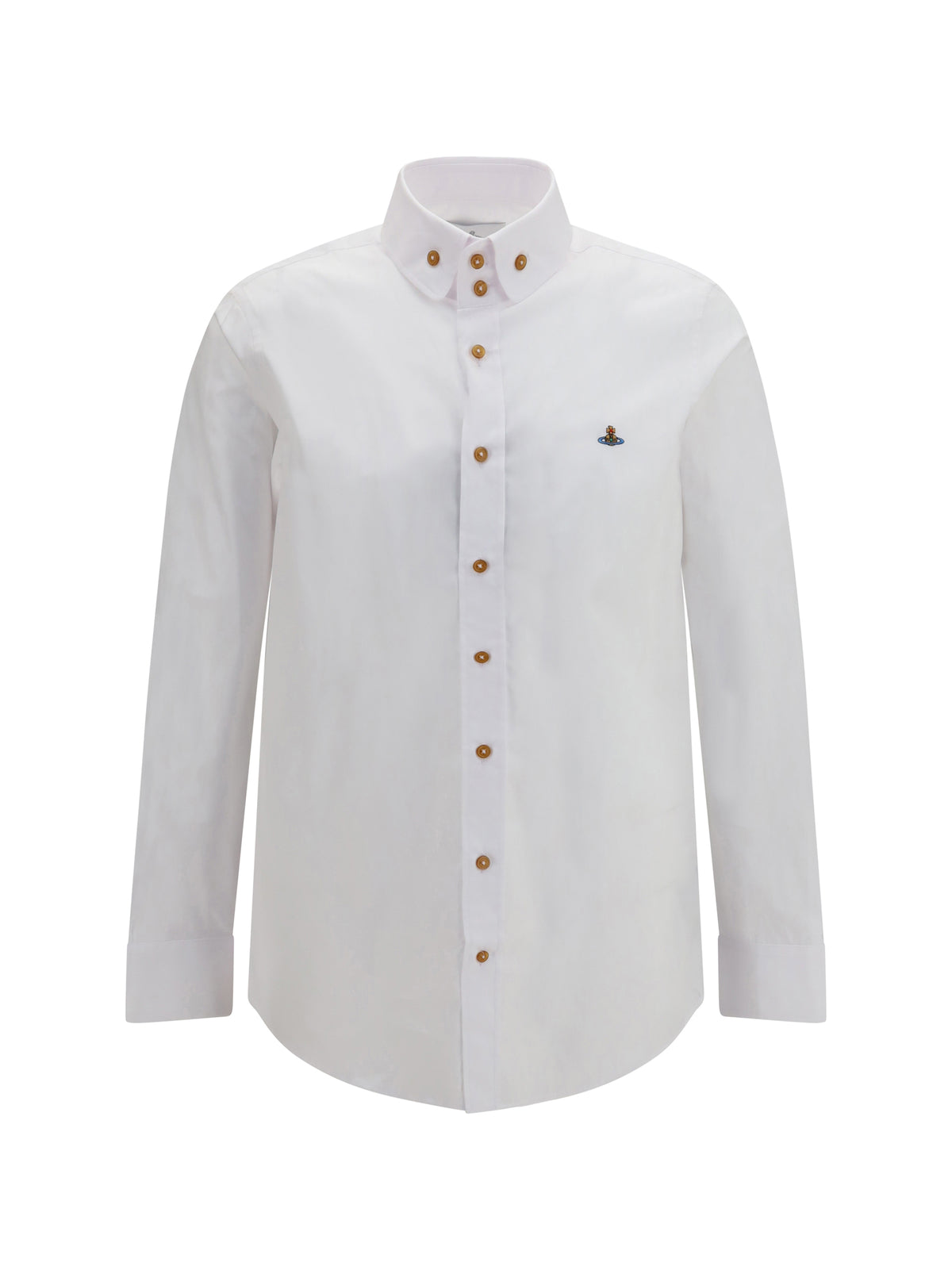VIVIENNE WESTWOOD Vivienne Westwood Men Orb Embroidered Cotton Shirt