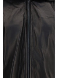 Acne Studios Women Leather Jacket With High Collar