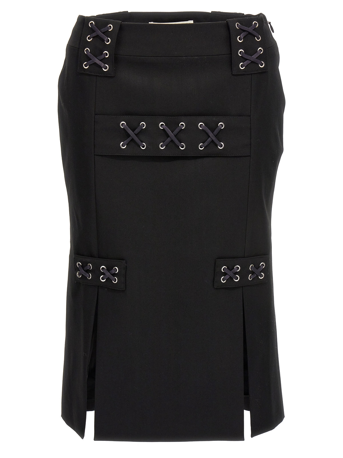 Alessandra Rich Women Lace-Up Skirt