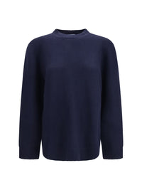 PRADA Prada Women Crewneck Sweater With Suede Elbow Patches