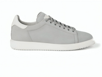 Brunello Cucinelli Smooth Leather Low-Top Sneakers with White Sole