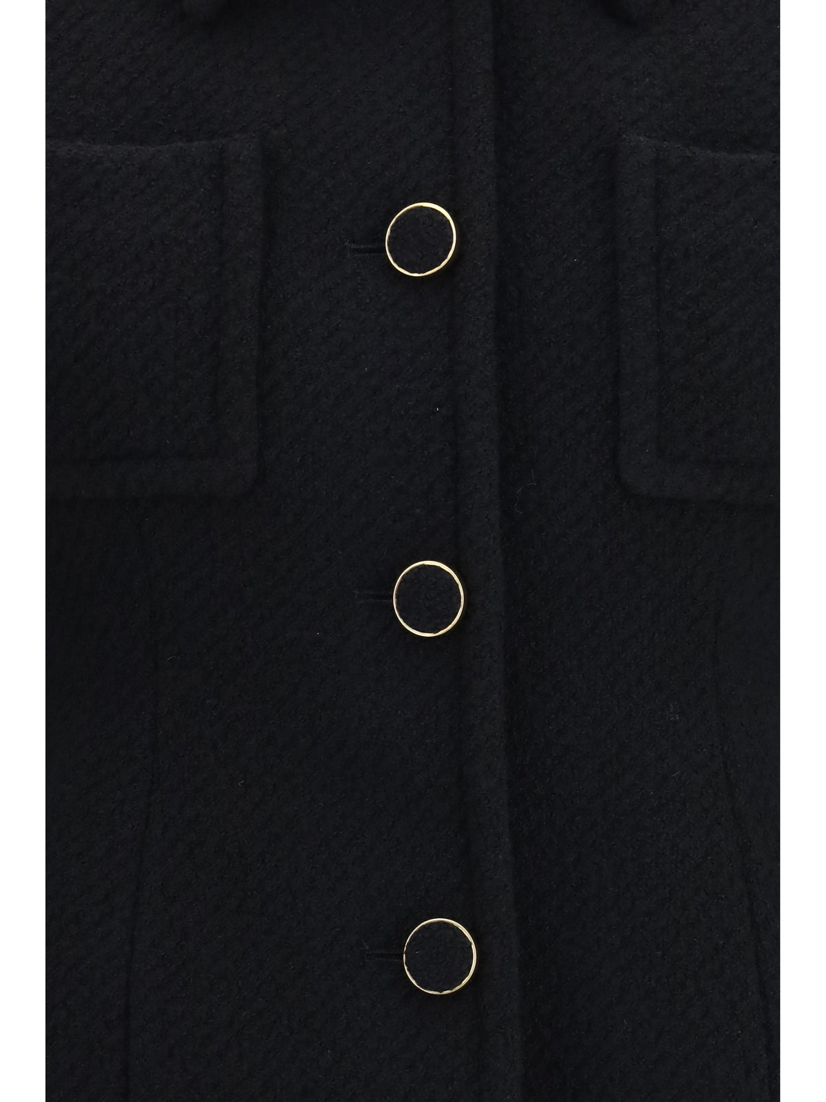 Chloé Women Cropped Single-Breasted Blazer With Fabric Buttons