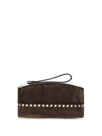 Valentino Garavani Women Rockstud Suede Pouch