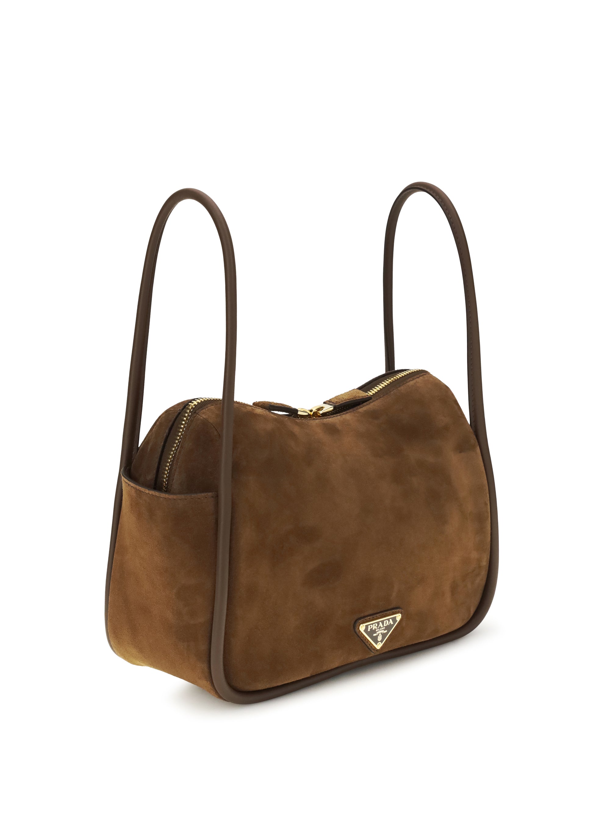 Prada Women Darling Handbag In Suede Leather