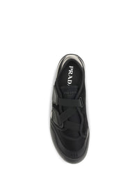PRADA Prada Men Speedrock Leather And Mesh Sneakers