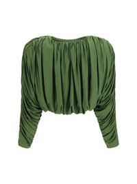 Self-Portrait Women Draped Jersey Top