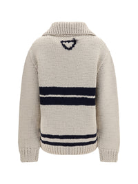 Prada Women Wool Zip Cardigan