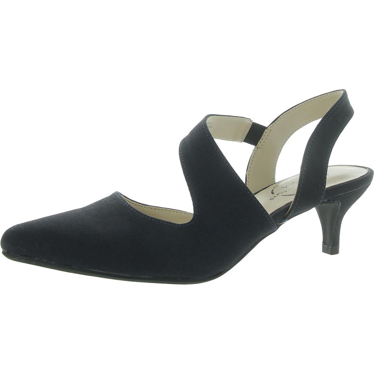 Magnetic Womens Laceless Textured Kitten Heels