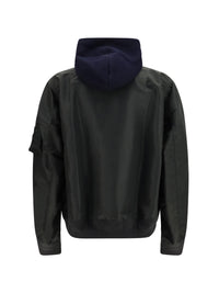 SACAI Sacai Men Cotton Blend And Twill Hoodie