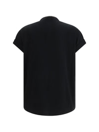 Brunello Cucinelli Women Cotton T-Shirt With Embellishments