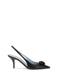 VALENTINO GARAVANI Valentino Garavani Women Coeur Royal Slingback Leather Pumps