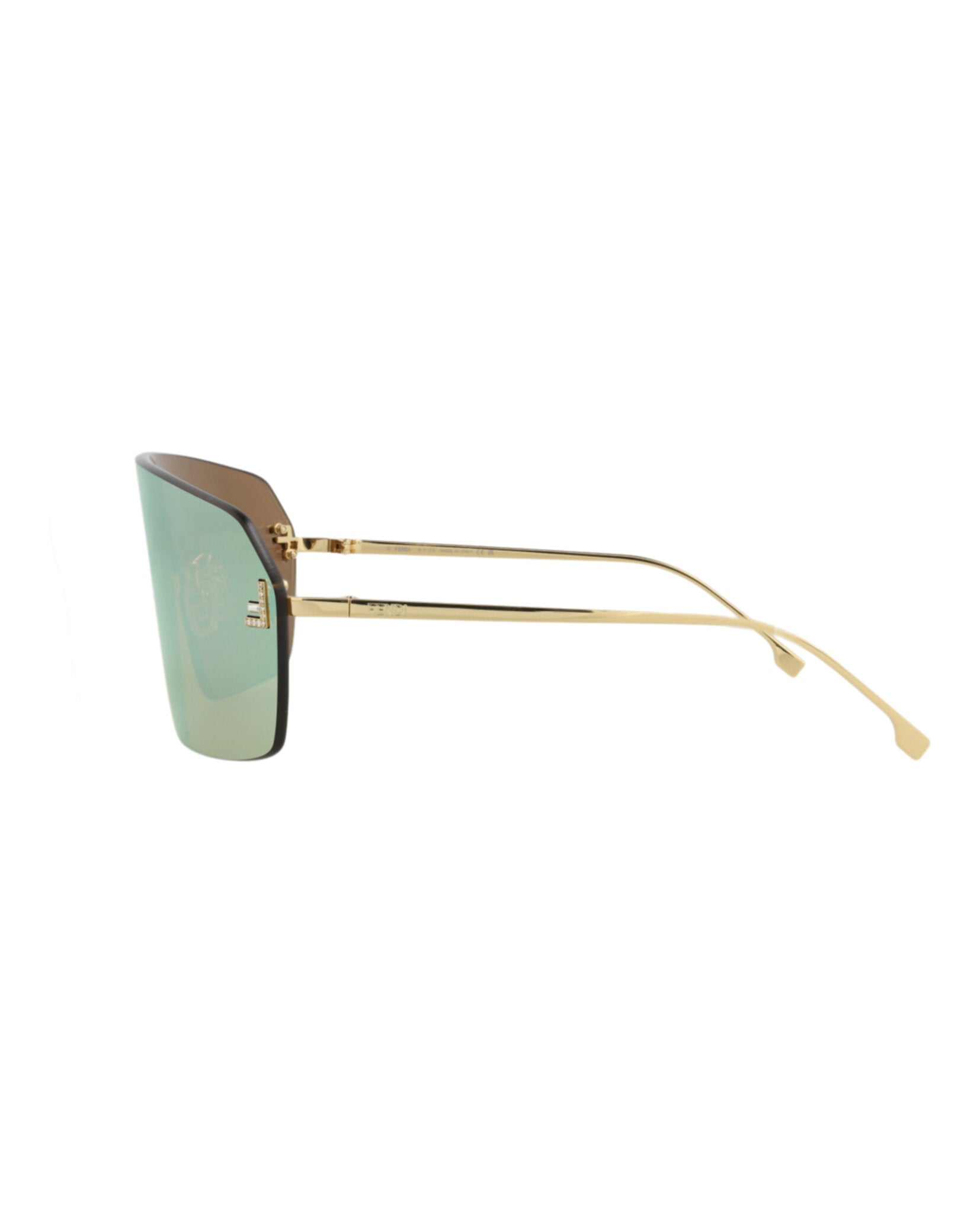 Fendi Womens Shield/Wrap Gold Gold Gold Fashion Designer