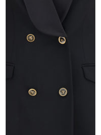 Versace Women Wool Double Breasted Blazer