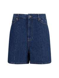 MARINE SERRE Marine Serre Women High-Waisted Denim Shorts