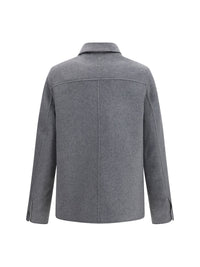 Ami Paris Men Wool And Cashmere Boule Jacket