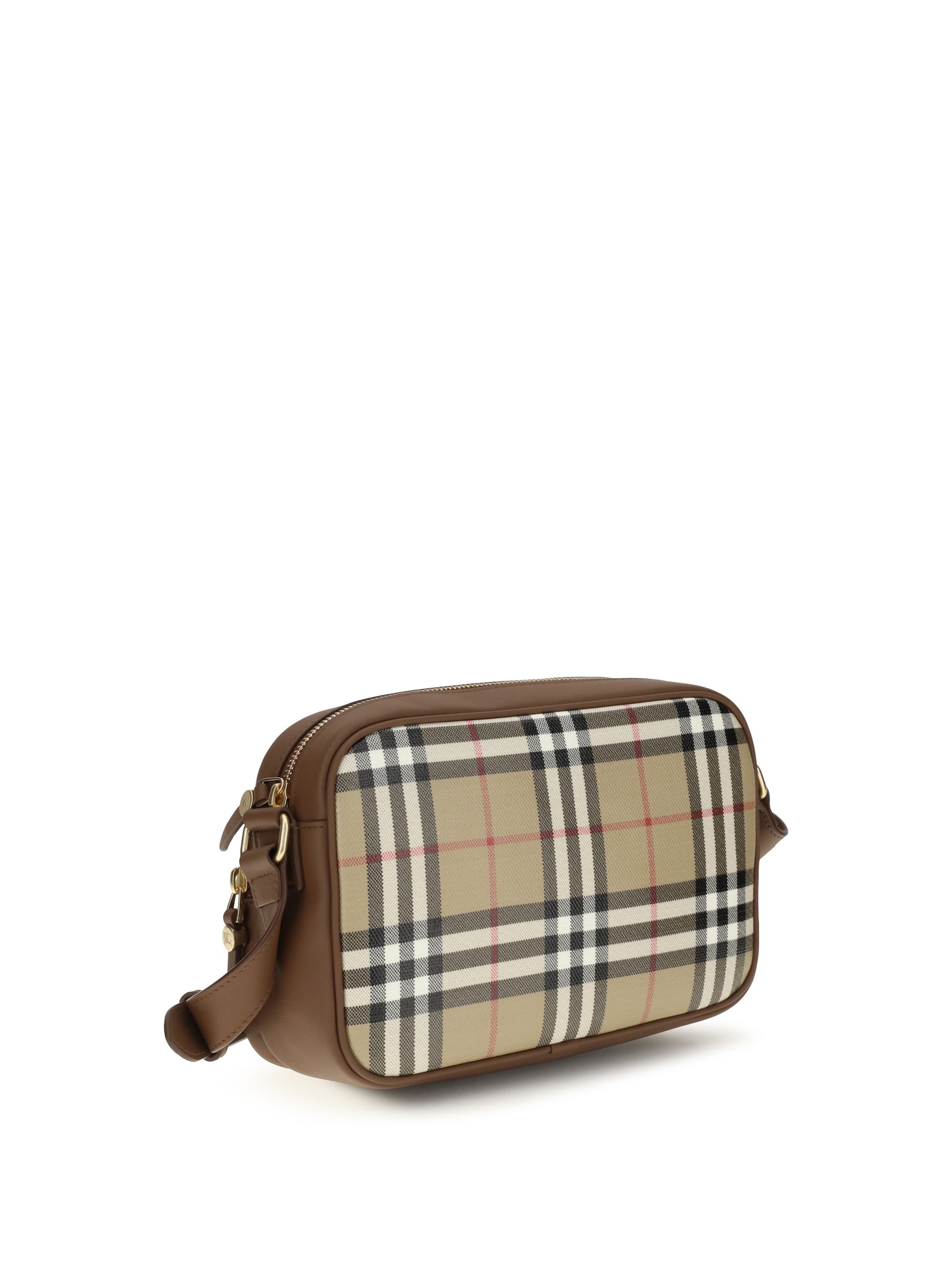 BURBERRY Burberry Men Check Front Pocket Shoulder Bag