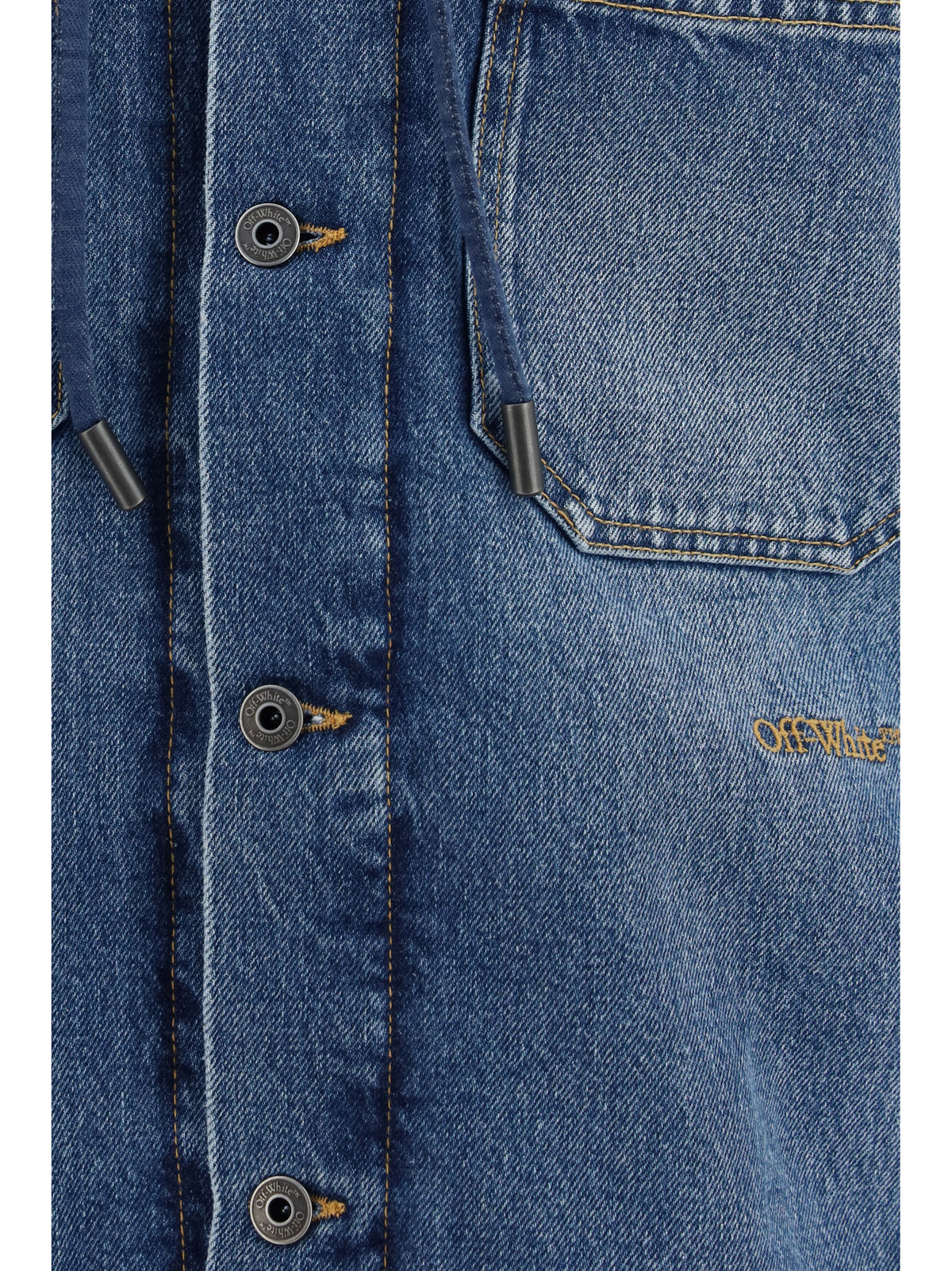Off-White Men Bookish Padded Denim Jacket
