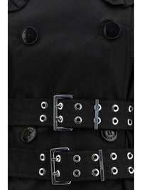 Ganni Women Belted Double-Breasted Coat