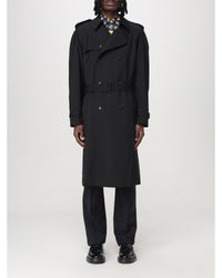 Fendi Trench Coat Classic Style Men Black Jackets Regular XL Black