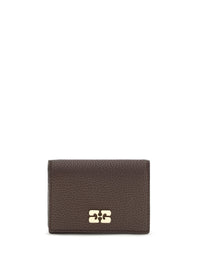 Ganni Women Flap Card Holder In Grained Leather