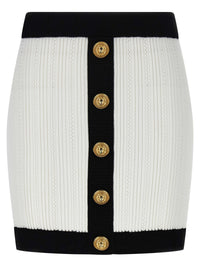Balmain Women Two-Tone Miniskirt