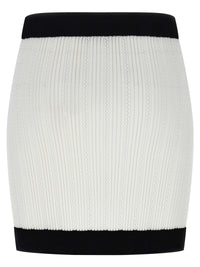 Balmain Women Two-Tone Miniskirt