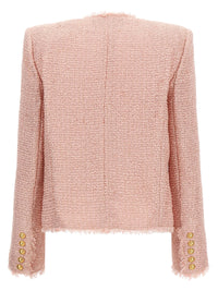 Balmain Women Sequin Tweed Blazer