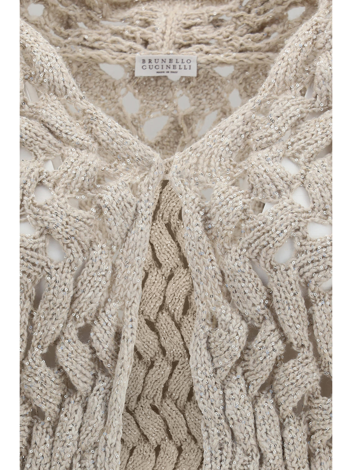 BRUNELLO CUCINELLI Brunello Cucinelli Women Openwork Sequin Cardigan