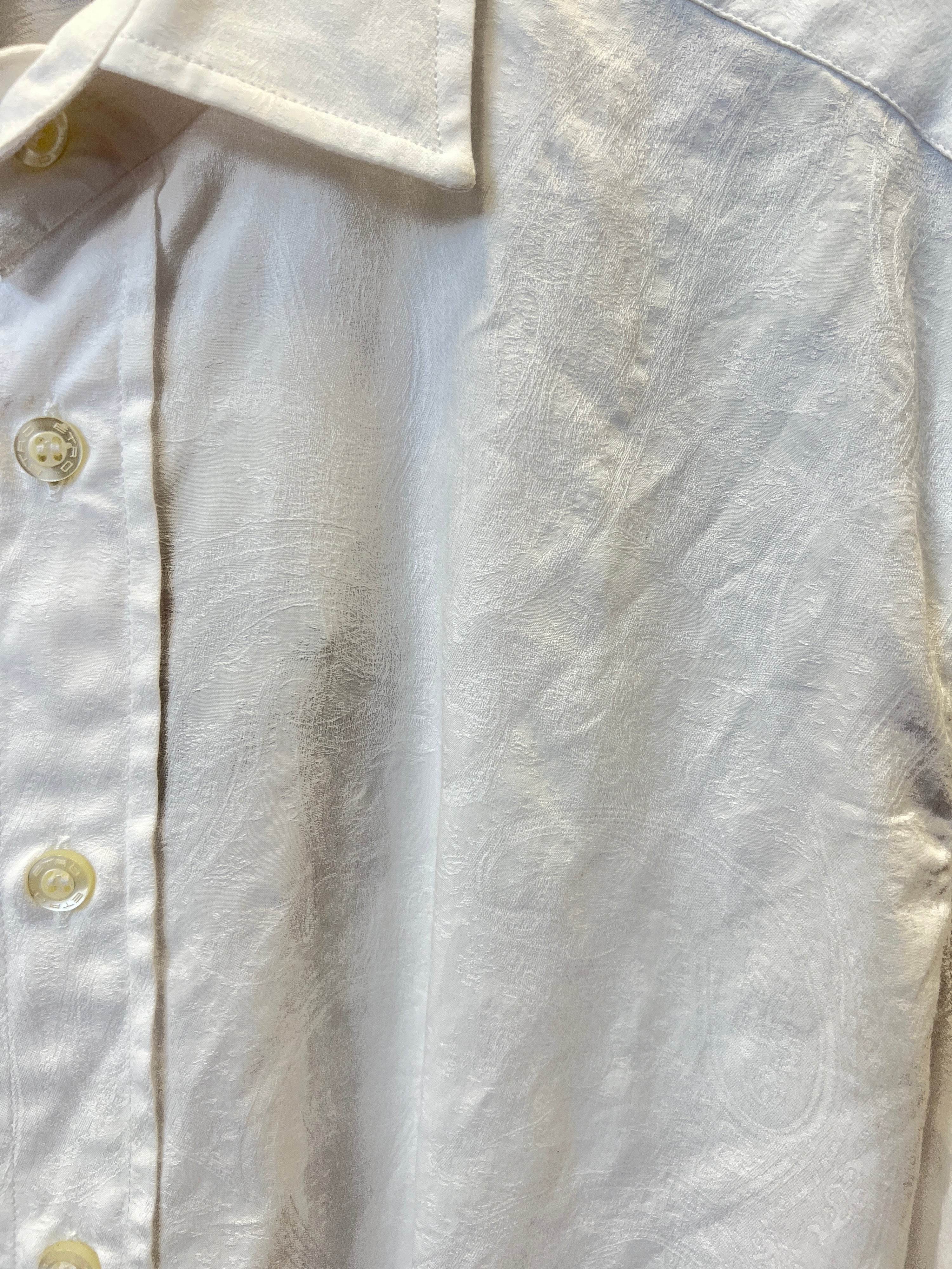 ETRO Cotton Subtle Paisley Print Button-Down Shirt