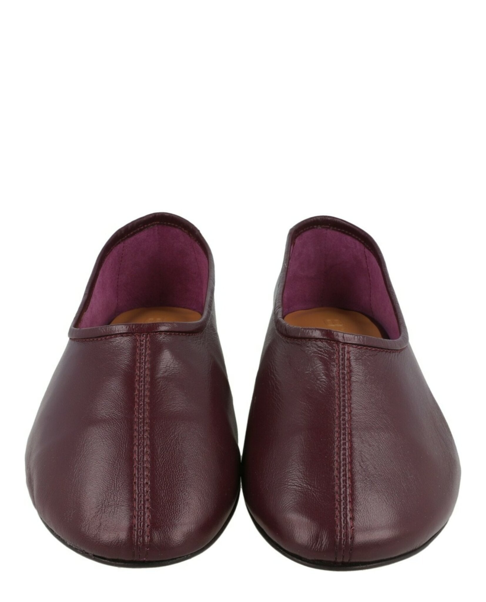 ByFar Womens Prudence Leather Flats