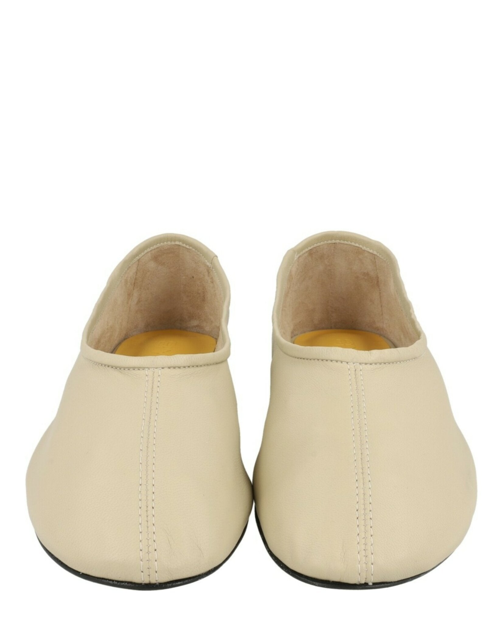 ByFar Womens Prudence Leather Flats