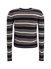 MAX MARA STUDIO Max Mara Studio Women Striped Silk And Wool Cardigan