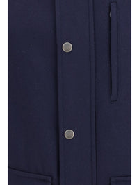 BRUNELLO CUCINELLI Brunello Cucinelli Men Virgin Wool Jacket Withnappa Inserts