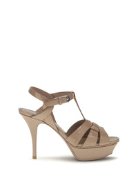 Saint Laurent Women Tribute Patent Leather Sandals